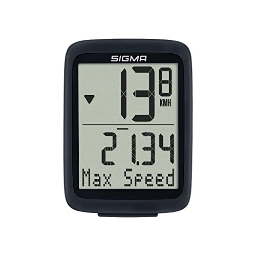 Sigma Kms Sport Bc 10.0 Wl Ats, Cuentakilómetros Ciclismo Unisex Adulto, Blanco/negro, BC WL