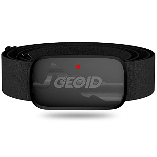 GEOID HS500 Pulsómetro Correa de Pecho, Bluetooth 4.2/Ant+, IP67 Sensor de Ritmo Cardíaco Impermeable, Wahoo, Zwift