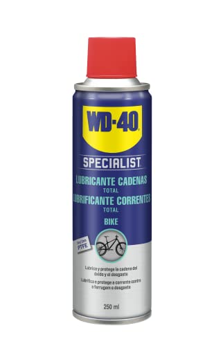 WD-40 Bike- Lubricante de Cadenas de Bicicleta para Todo Tipo de Condiciones y Ambientes- Spray 250ml