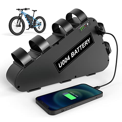 UPP(almacén de Alemania) Batería Bicicleta Ebike Batería 48V 20AH Lithium Bike Battery con USB, Cargador para Motor de Bicicleta 1000W 750W 500W