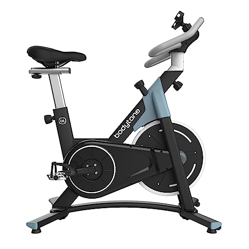 Bicicleta estática indoor magnética - Bicicleta estática spinning con volante de inercia de 16kg y ruedas de transporte – Bici spinning DS16 Bodytone