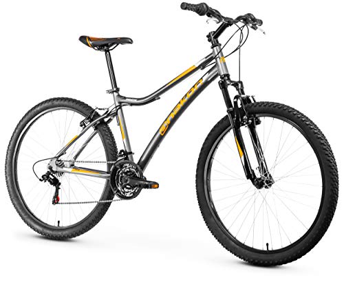 Anakon Premium Bicicleta de montaña, Hombre, 27.5 Pulgadas, Gris, L