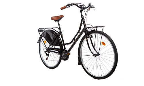 Moma - Bicicleta Paseo Holandesa Citybike, Shimano, 6 velocidades, Ruedas de 28