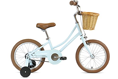 FabricBike Kids - Bicicleta con Pedales para niño y niña, Ruedines de Entrenamiento Desmontables, Frenos, Ruedas 12 y 16 Pulgadas, 4 Colores (Classic Blue, 16