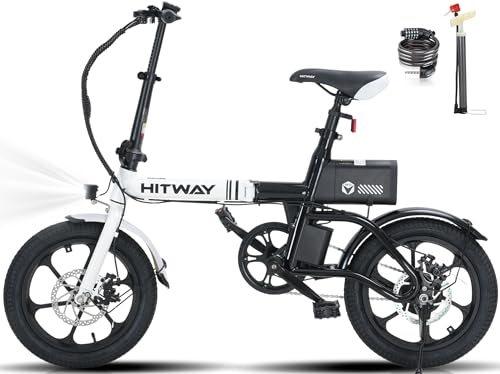 HITWAY Bicicleta Eléctrica Plegable, 16