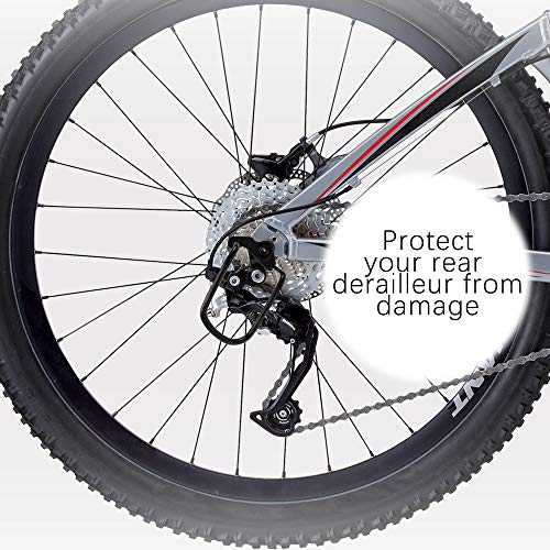 YUEYUAN Protector de Cambio Trasero de Bicicleta 4 Piezas Acero Hierro Protector de portaequipajes de Cambio de Bicicleta Protector de Cambio Trasero de Ciclismo Ajustable para Bicicleta de montaña