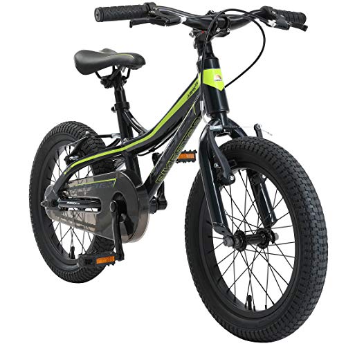 BIKESTAR Bicicleta Infantil Aluminio para niños y niñas a Partir de 4 años | Bici 16 Pulgadas con Freno en V | 16